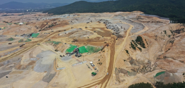 5월 23일 경기도 용인시 원삼면 일대의 반도체 클러스터 조성사업 현장.