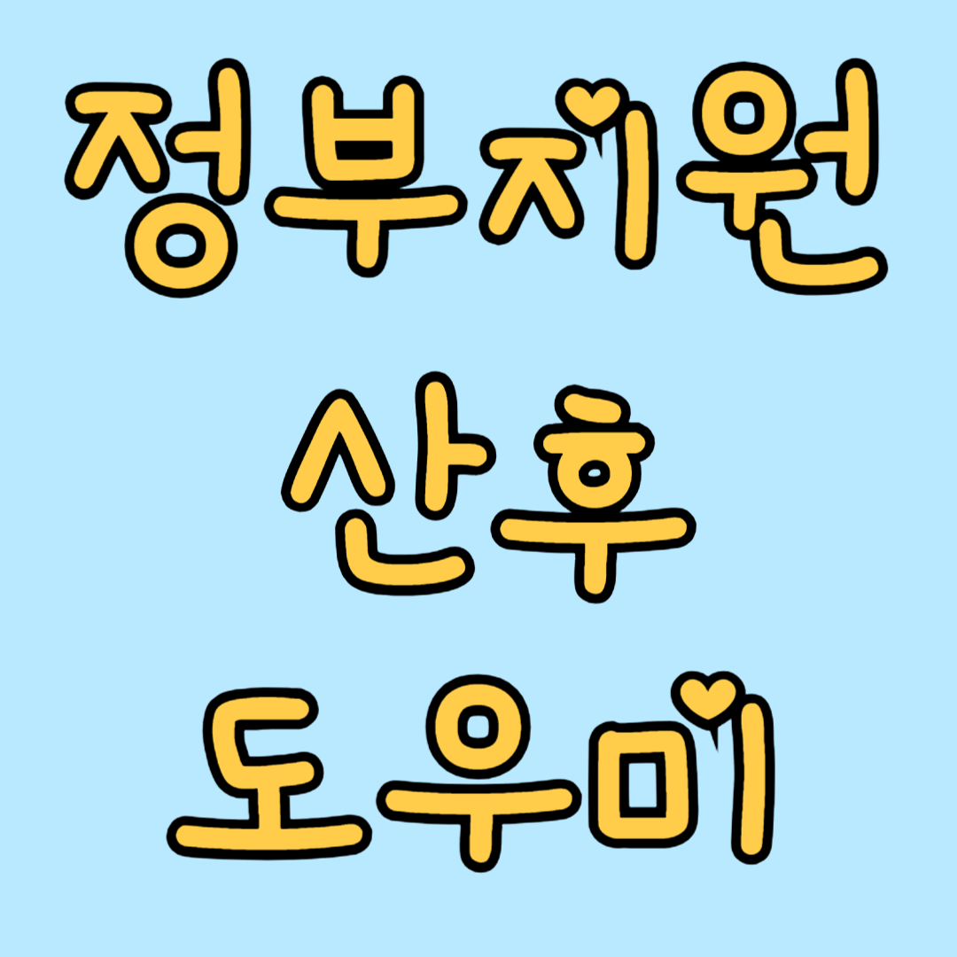 정부지원 산후도우미