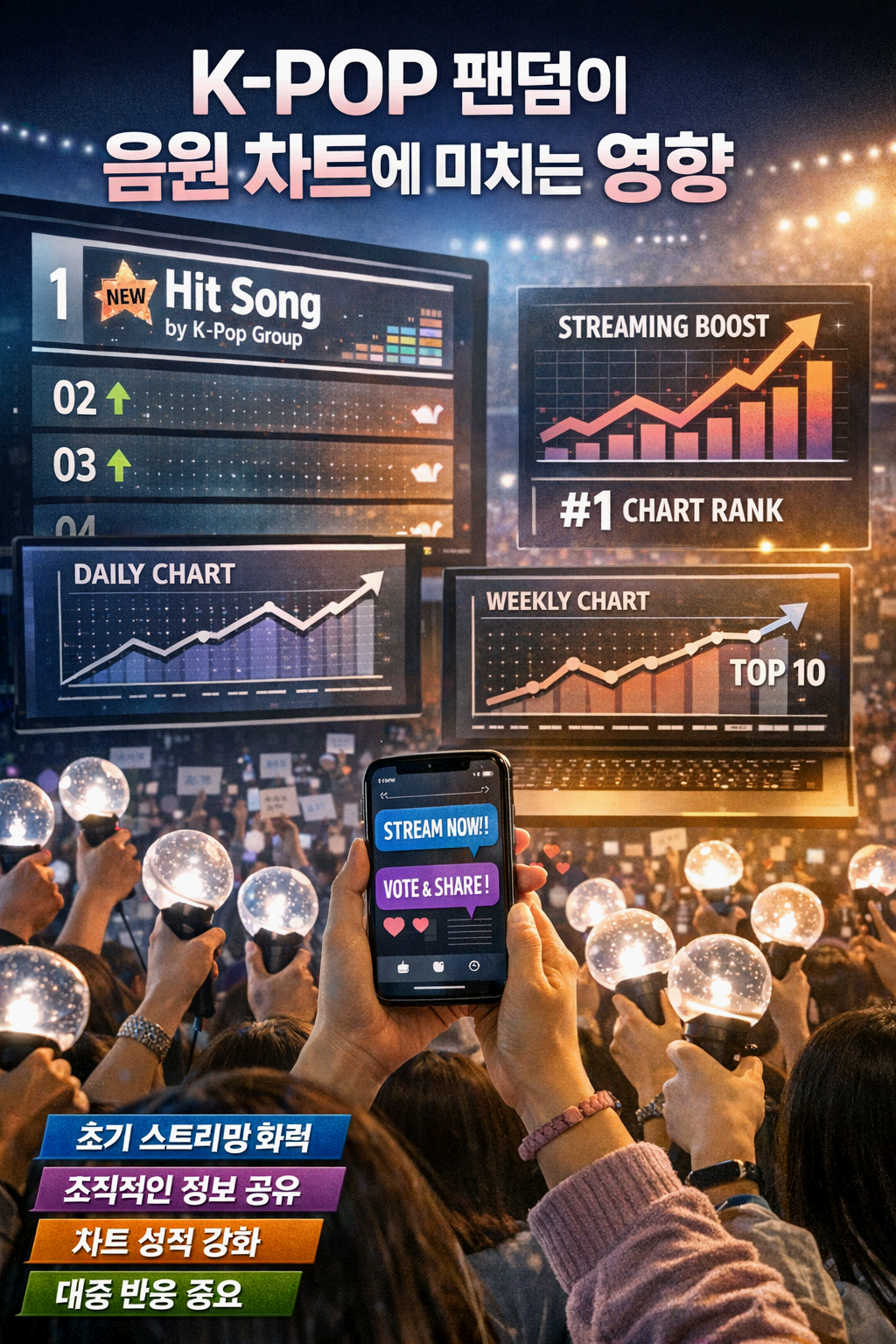 K-POP 팬덤의 스트리밍 문화와 음원 차트 영향력 분석