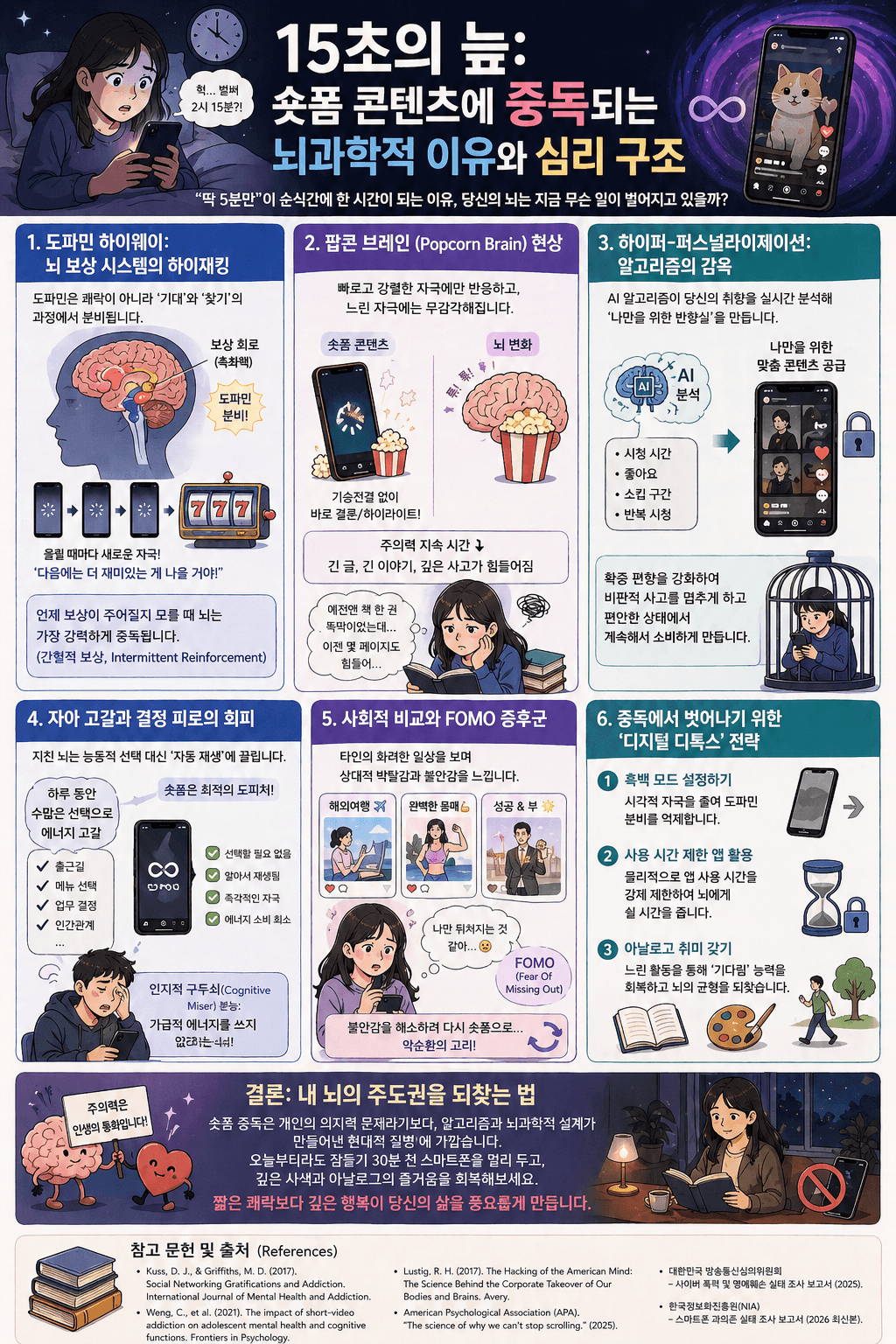 딱 5분만 보려다 1시간&hellip; 숏폼 중독의 진짜 이유