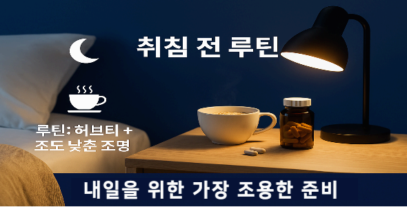 취침 30분 전 &ndash; 수면 질 향상 루틴