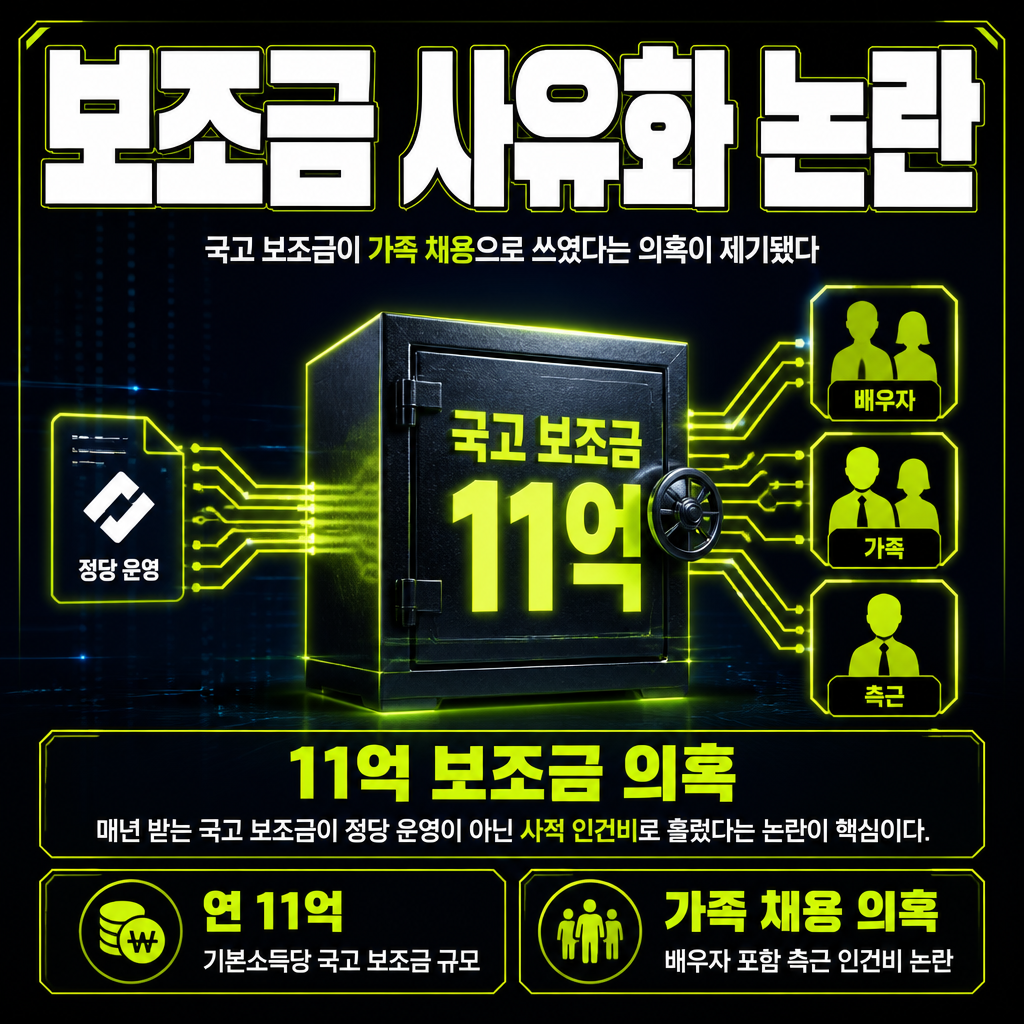 보조금 사유화 논란