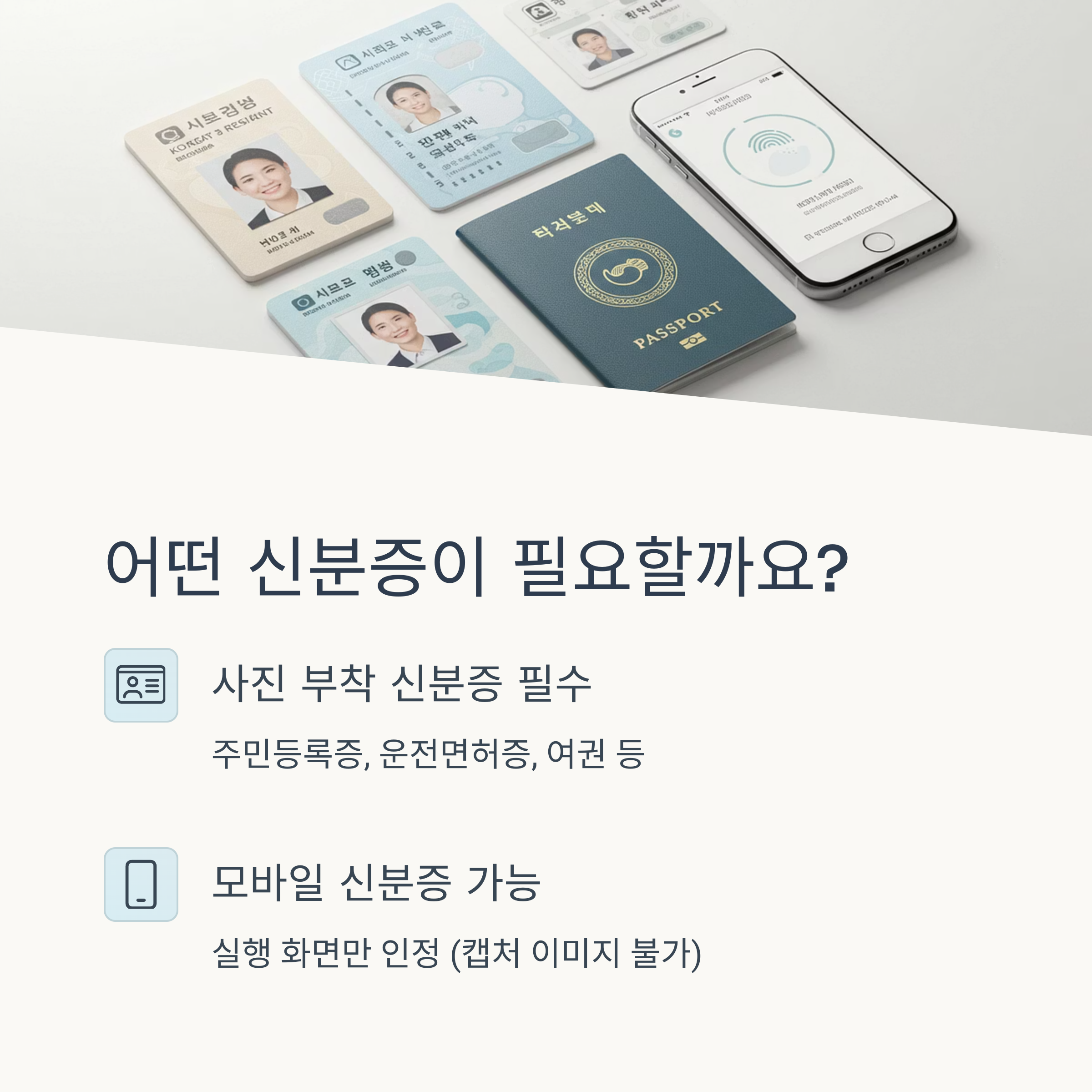 신분증 꼭 필요한가요?