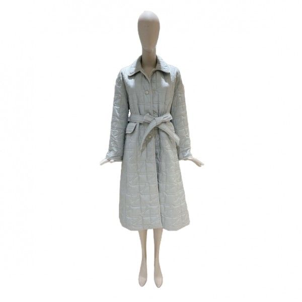 듀엘 자수 퀼팅 경량 롱 패딩 D224MSJ038