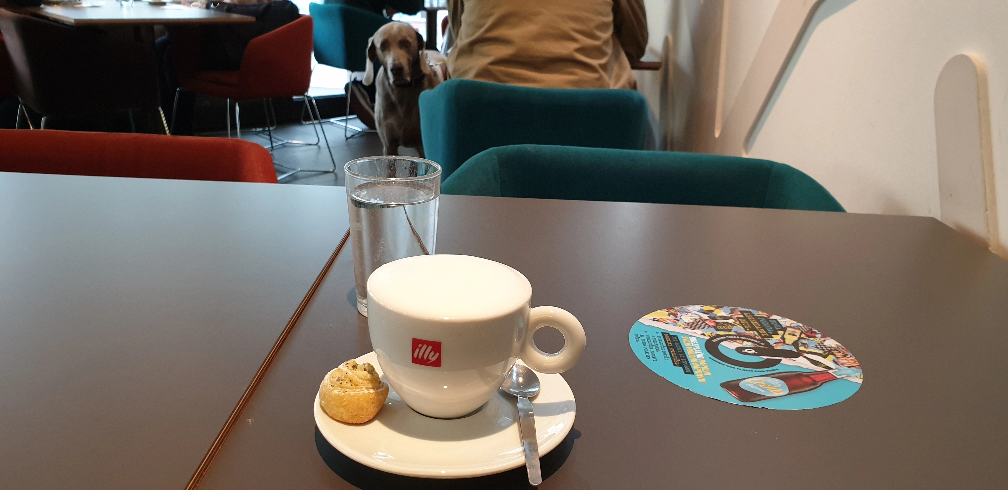 유럽 커피숍 일리커피 카푸치노