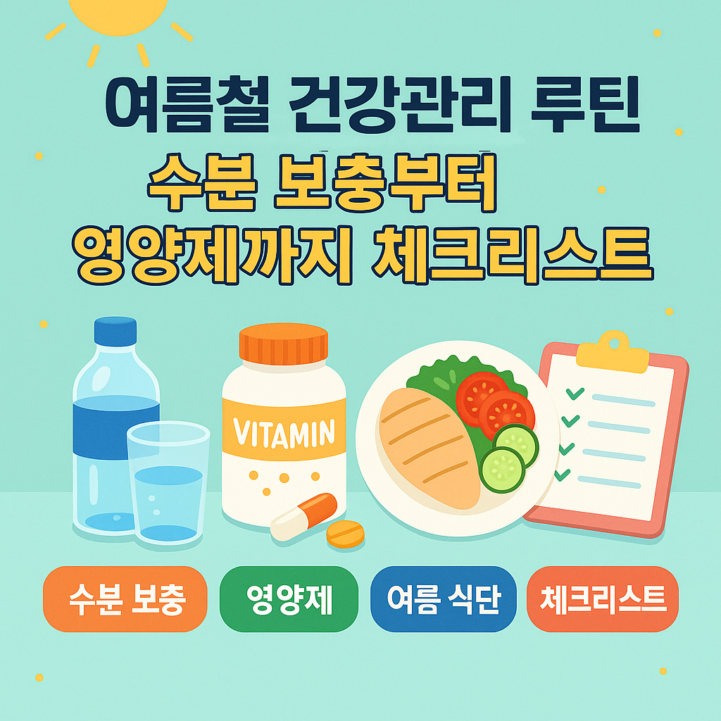 여름철 건강관리 루틴