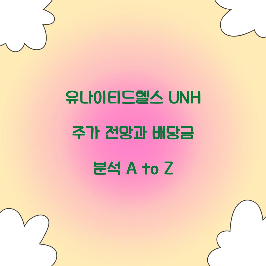 유나이티드헬스 UNH 주가 전망