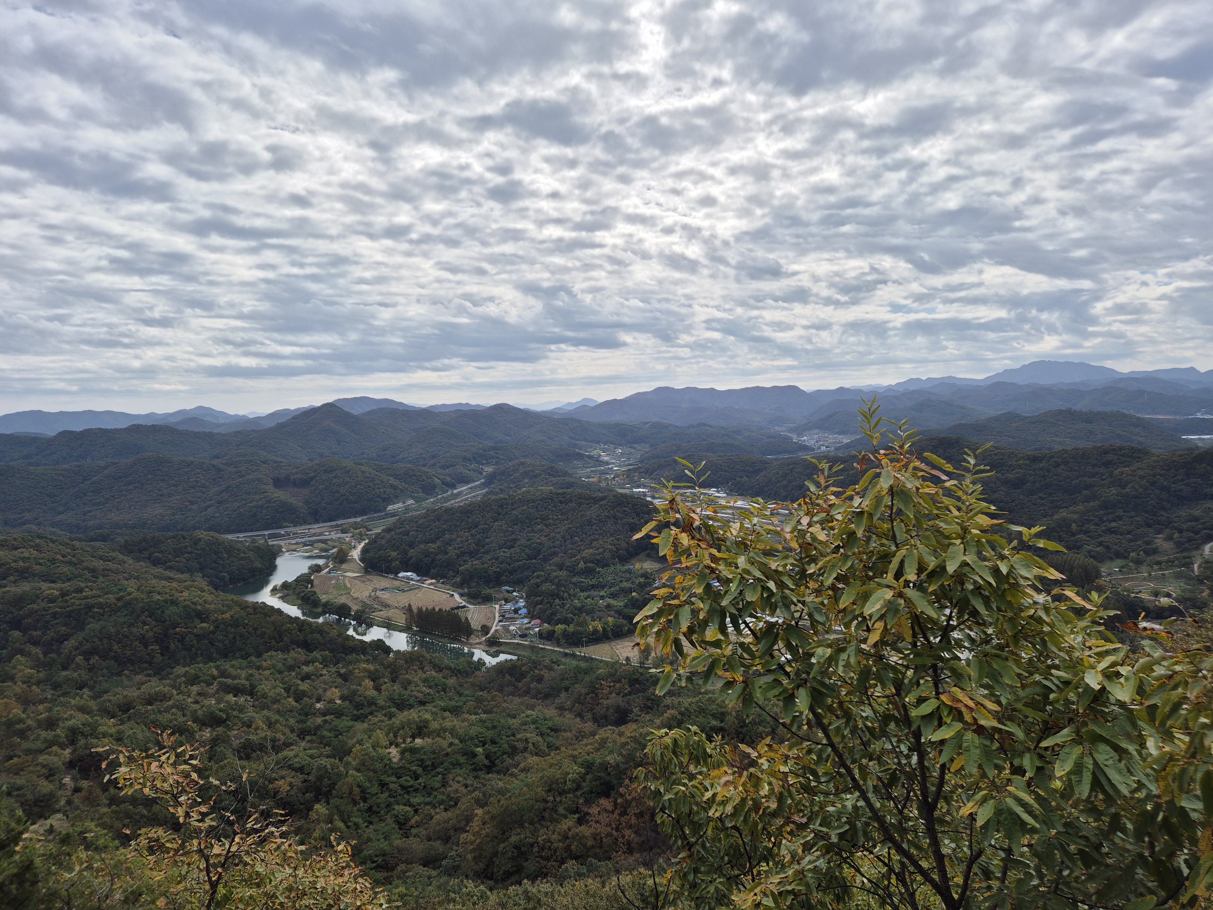 구봉산 구봉정 정상에서 바라본 노루벌