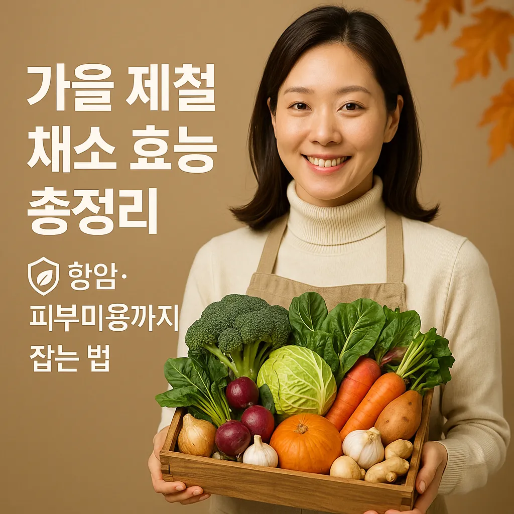 가을 제철 채소 효능 총정리, 항암&middot;피부미용까지 잡는 법