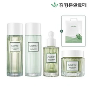김정문알로에 큐어 피토 라인 기초 4종 선물세트+쇼핑백증정&#44; 1세트