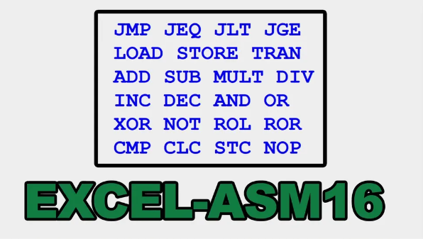 엑셀로 만든 16비트 CPU가 있다고? 3Hz Excel CPU 공개 캡쳐 2