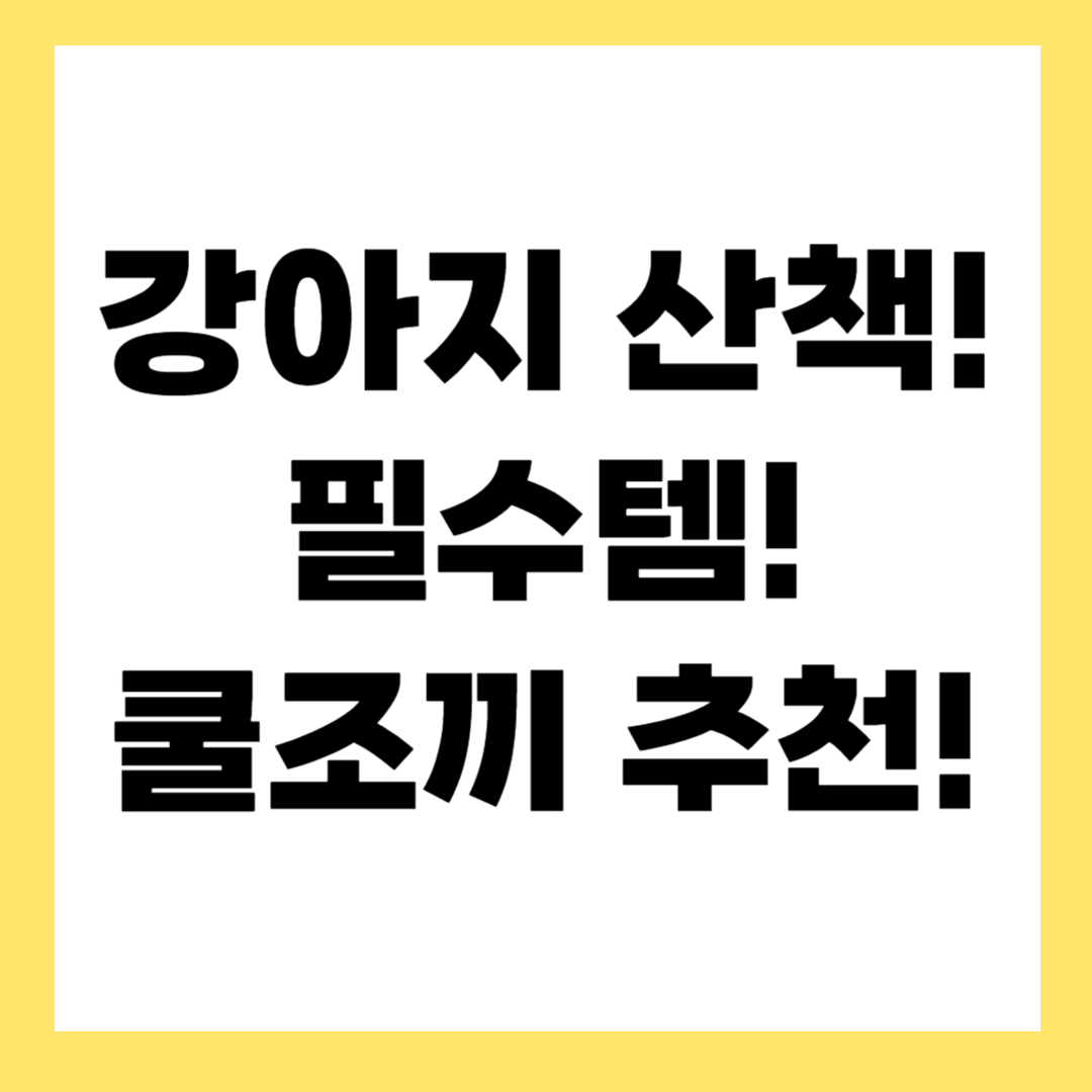 반려견 더위 탈출! 쿨조끼 브랜드별 완벽 비교