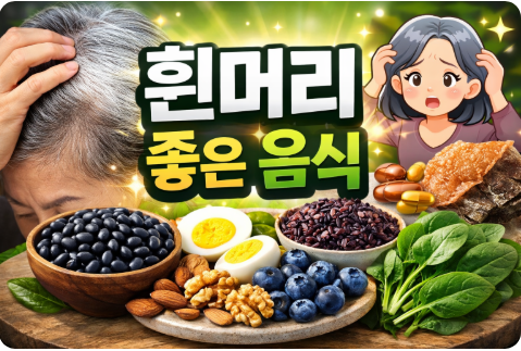 흰머리 좋은 음식