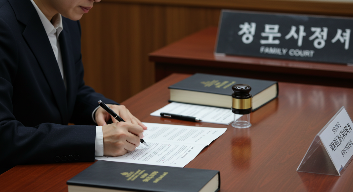 개명신청, 보정명령, 법원서류