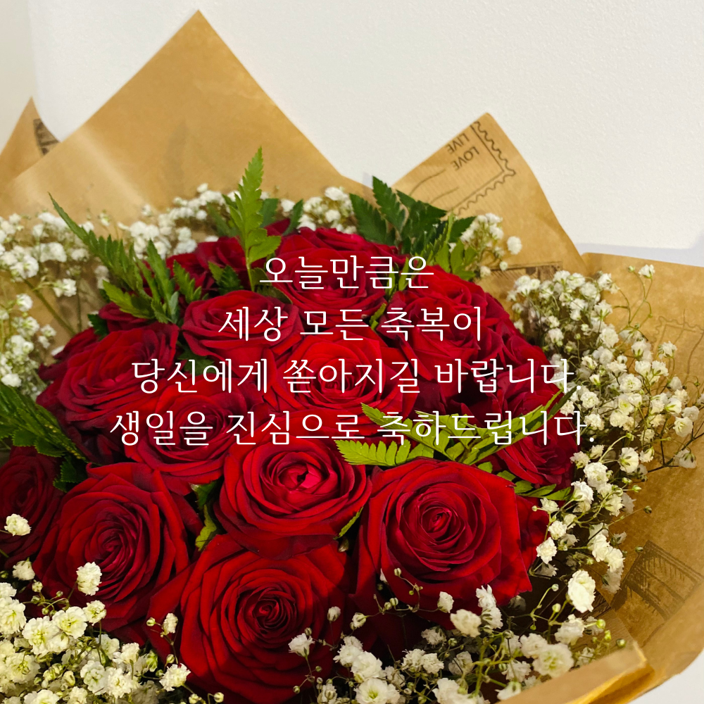 생일 축하 메세지 이미지 생일 축하 꽃다발 이미지 문구 모음