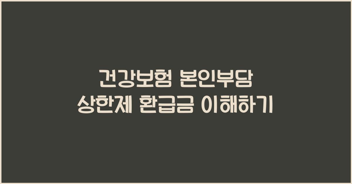 건강보험 본인부담 상한제 환급금