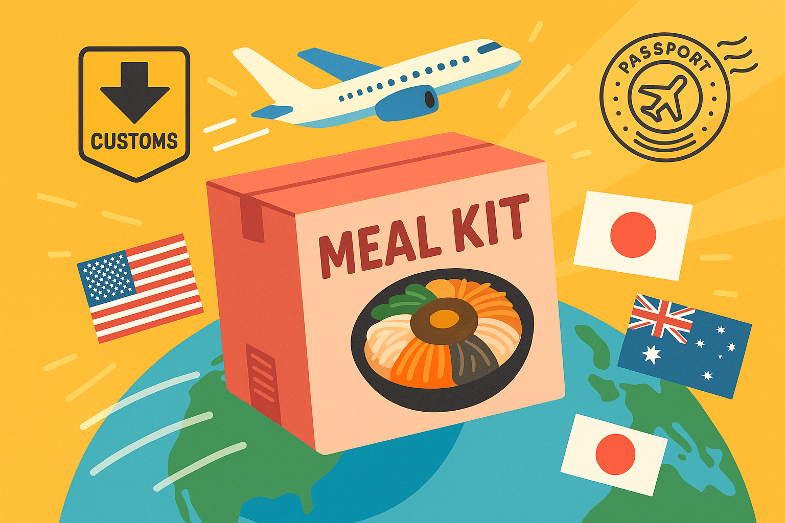 밀키트 해외배송 가능한가요? 🇰🇷✈️🌍미국&middot;호주&middot;일본 등 나라별 통관 규정 총정리!