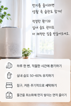 집에서 먼지가 빨리 쌓이는 이유, 청소해도 금방 생긴다면