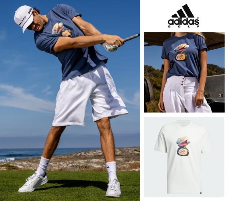 아디다스 X 말본 그래픽 티셔츠 / 남여공용 골프 캐주얼 데일리 반팔 티