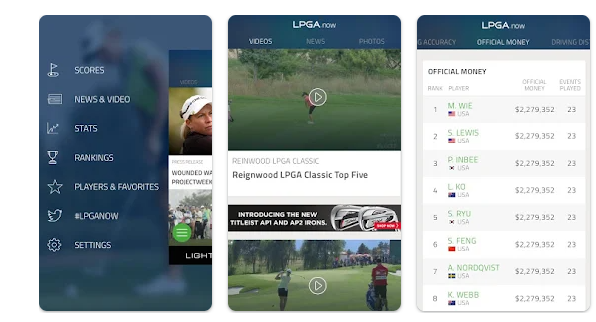 LPGA 실시간 스코어 및 상금 랭킹 순위 총정리