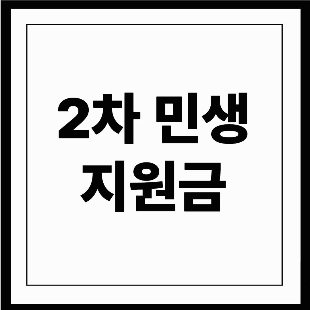 2차 민생지원금