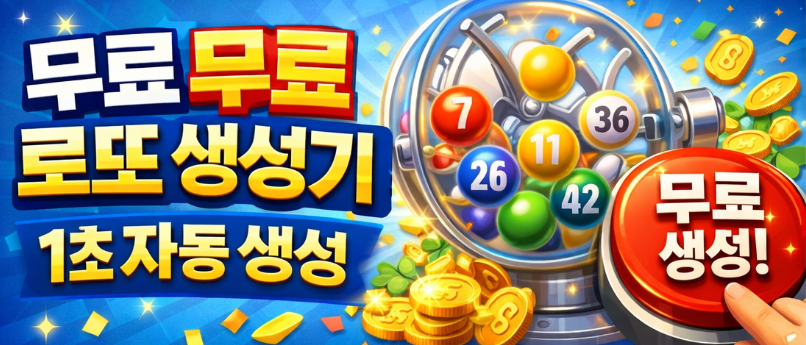 로또번호 자동생성기 썸네일 이미지