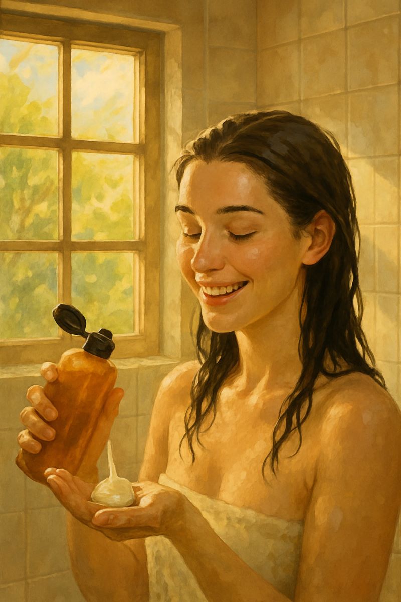 머리 감는 꿈 해몽 - 걱정이 씻겨 내려가는 순간