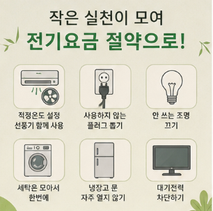 전기요금 부담을 줄이는 방법