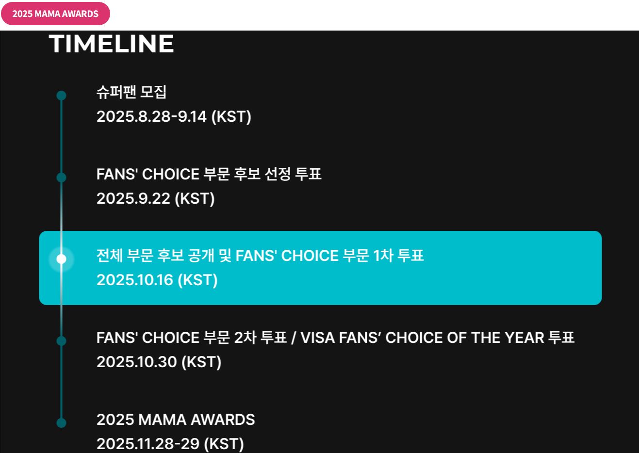 2025 MAMA AWARDS Fan Choice
