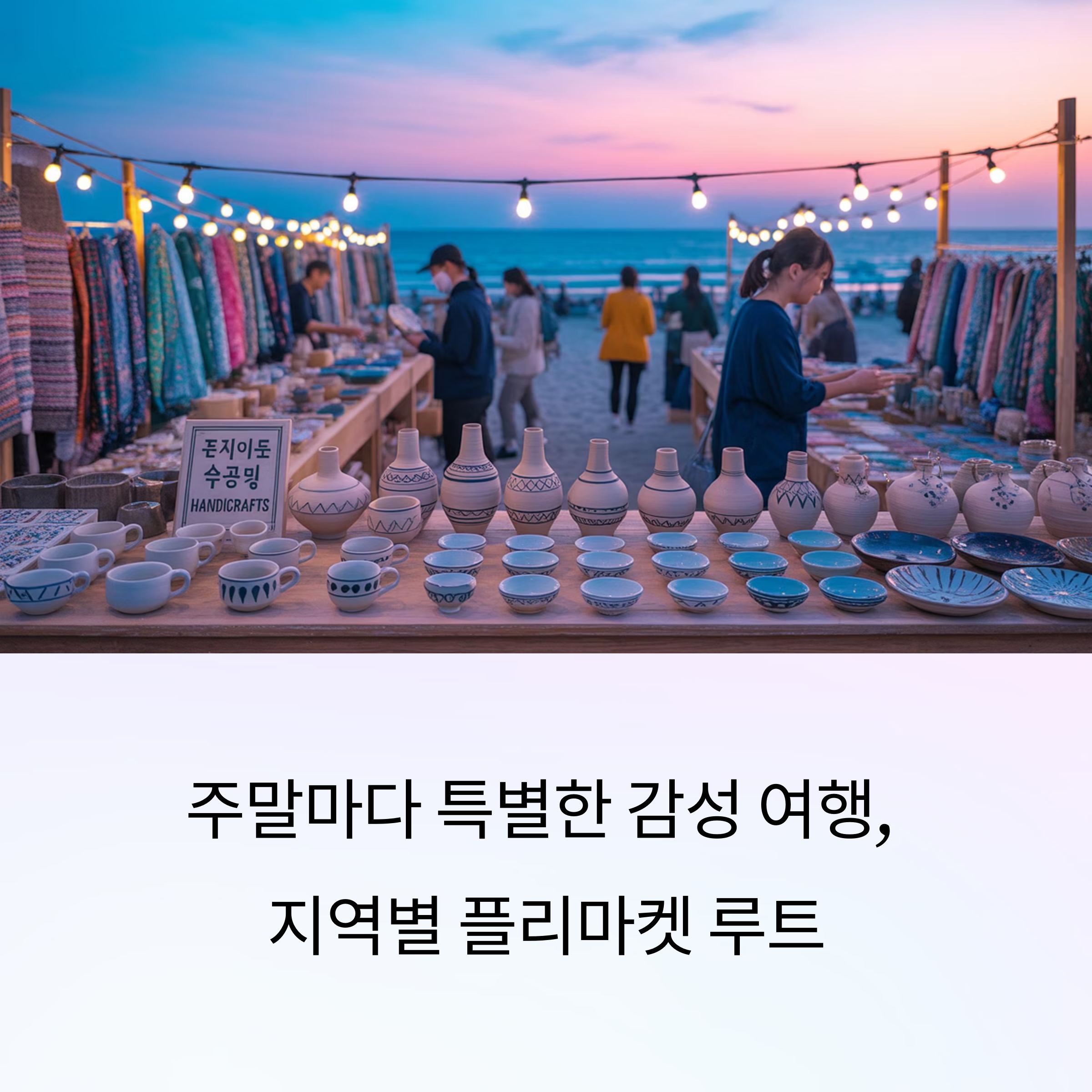 지역별 플리마켓과 함께하는 감성 여행 루트