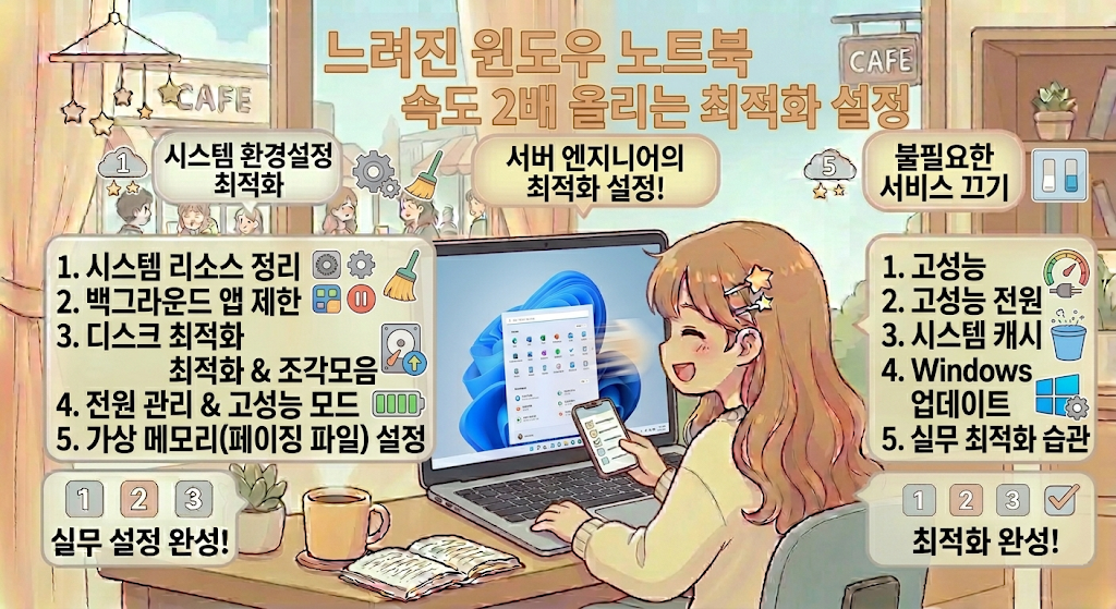 느려진 윈도우 노트북 속도 2배 올리는 서버 엔지니어의 최적화 설정