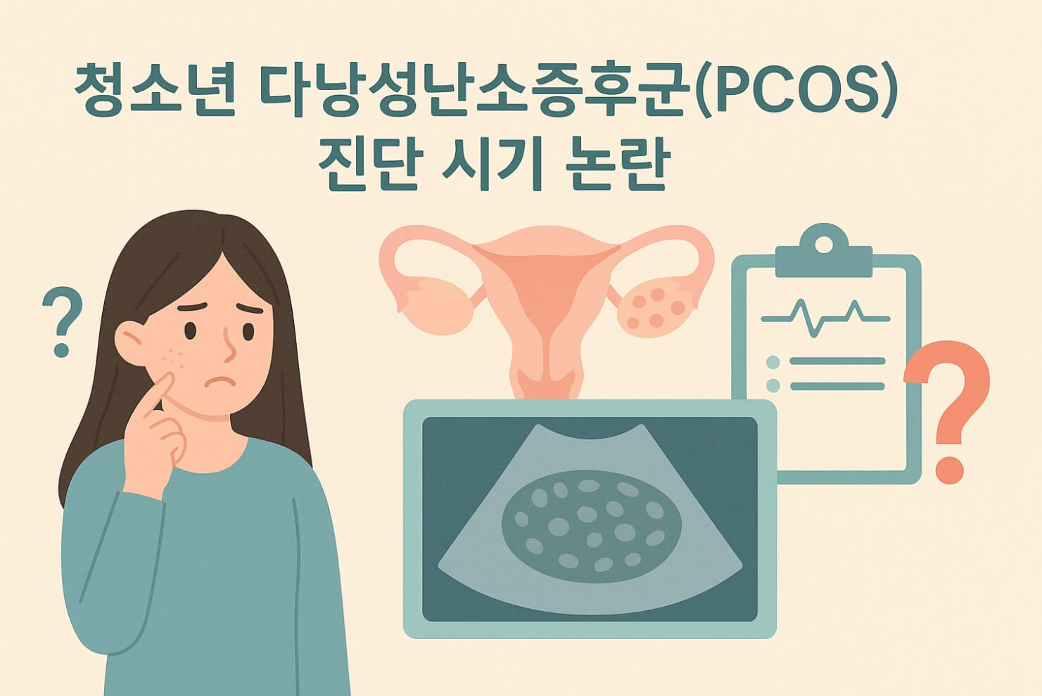 청소년과 난소 사진