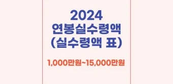 2025년 연봉 실수령액 계산표와 급여 관리 방법_8