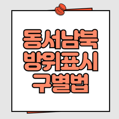 동서남북 방위표시