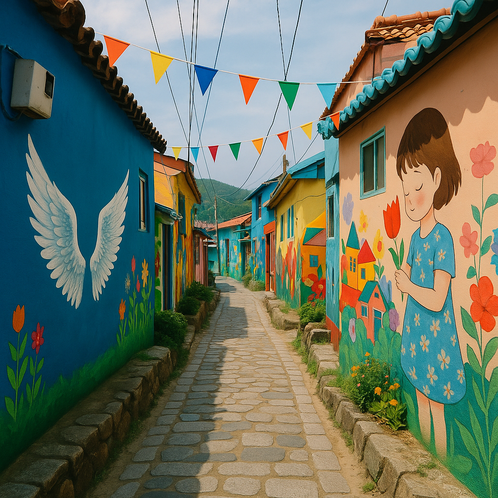 통영 동피랑마을 벽화 산책코스