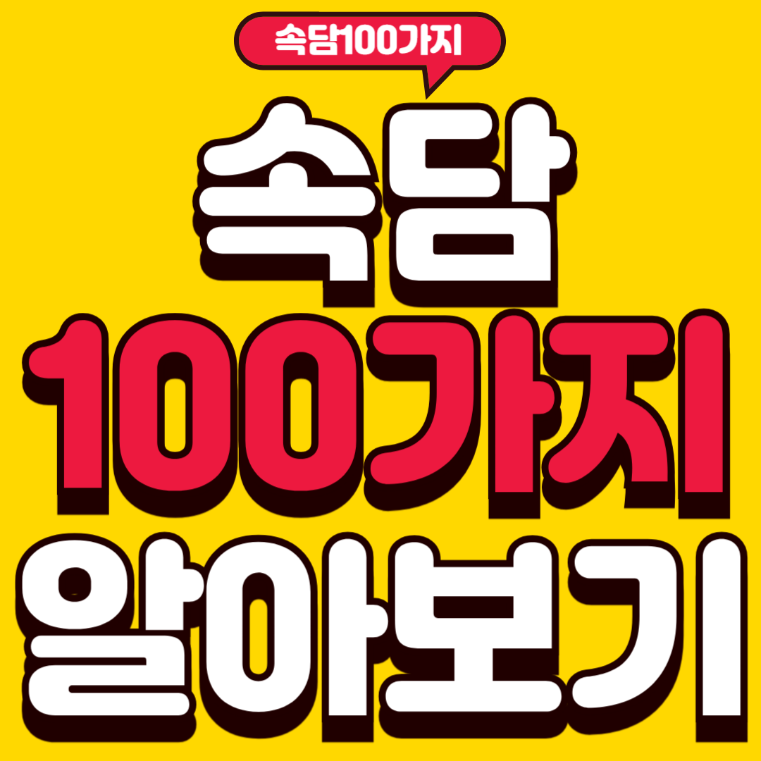 속담100가지