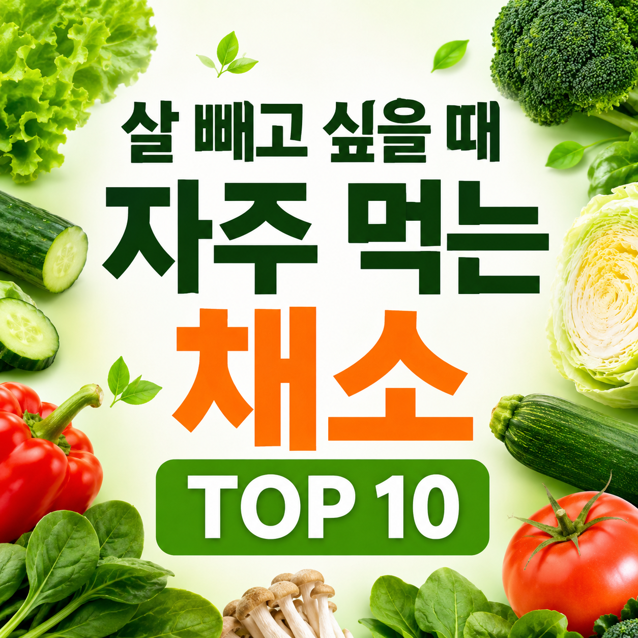 살 빼고 싶을 때 자주 먹는 채소