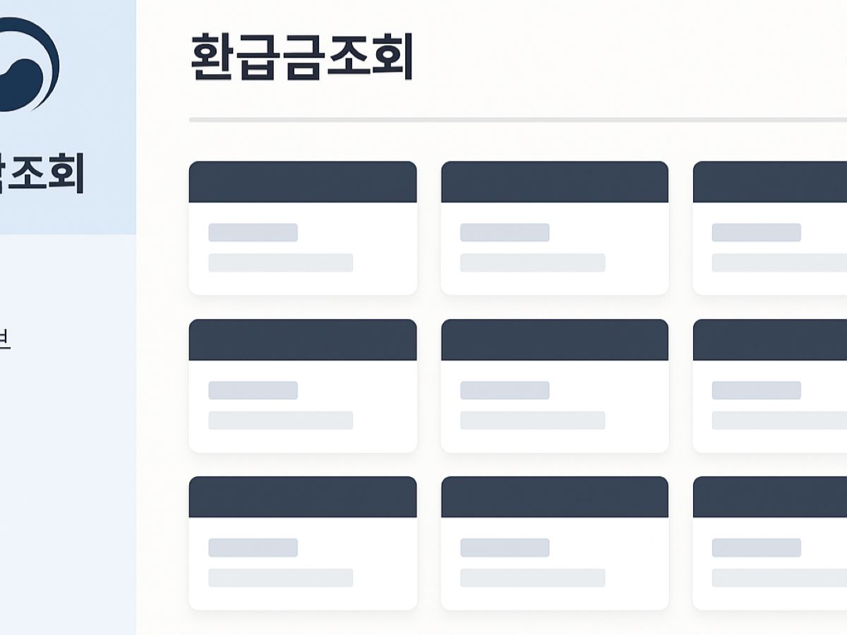 정부24 사이트 느낌의 통합조회 UI