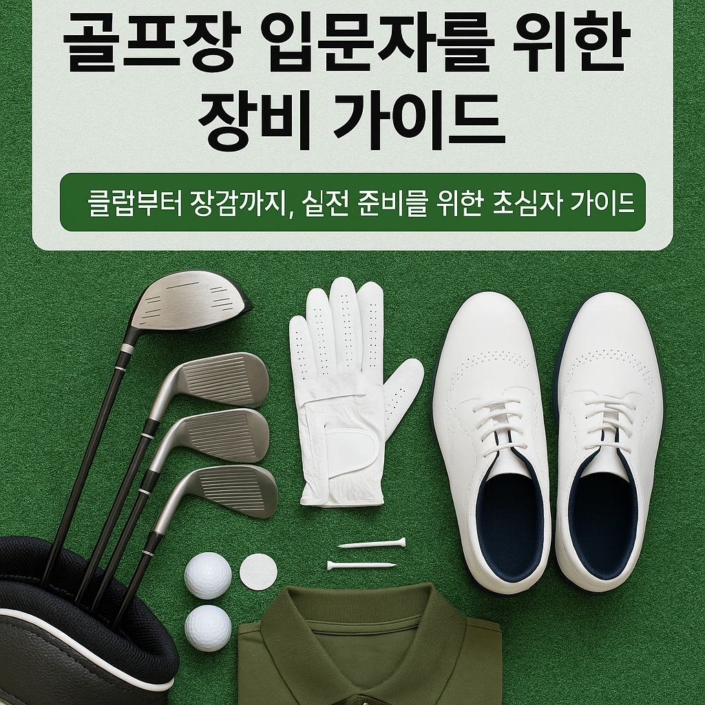 골프장 입문자를 위한 장비 가이드
