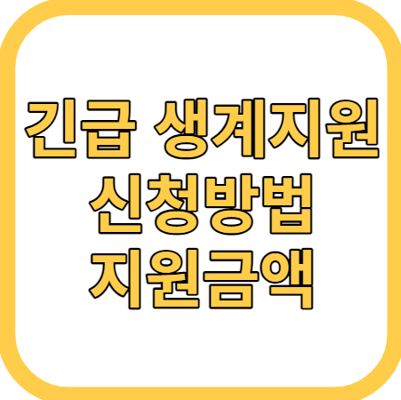 긴급복지생계지원금