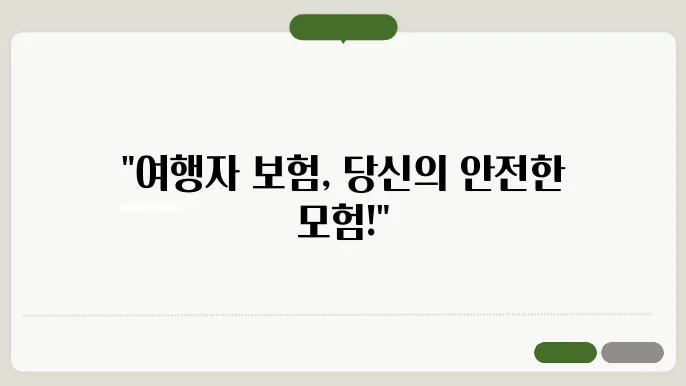 여행자 보험: 안전한 해외여행의 첫걸음