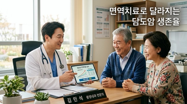 담도암 면역치료 표적치료 최신 치료법 생존율 개선