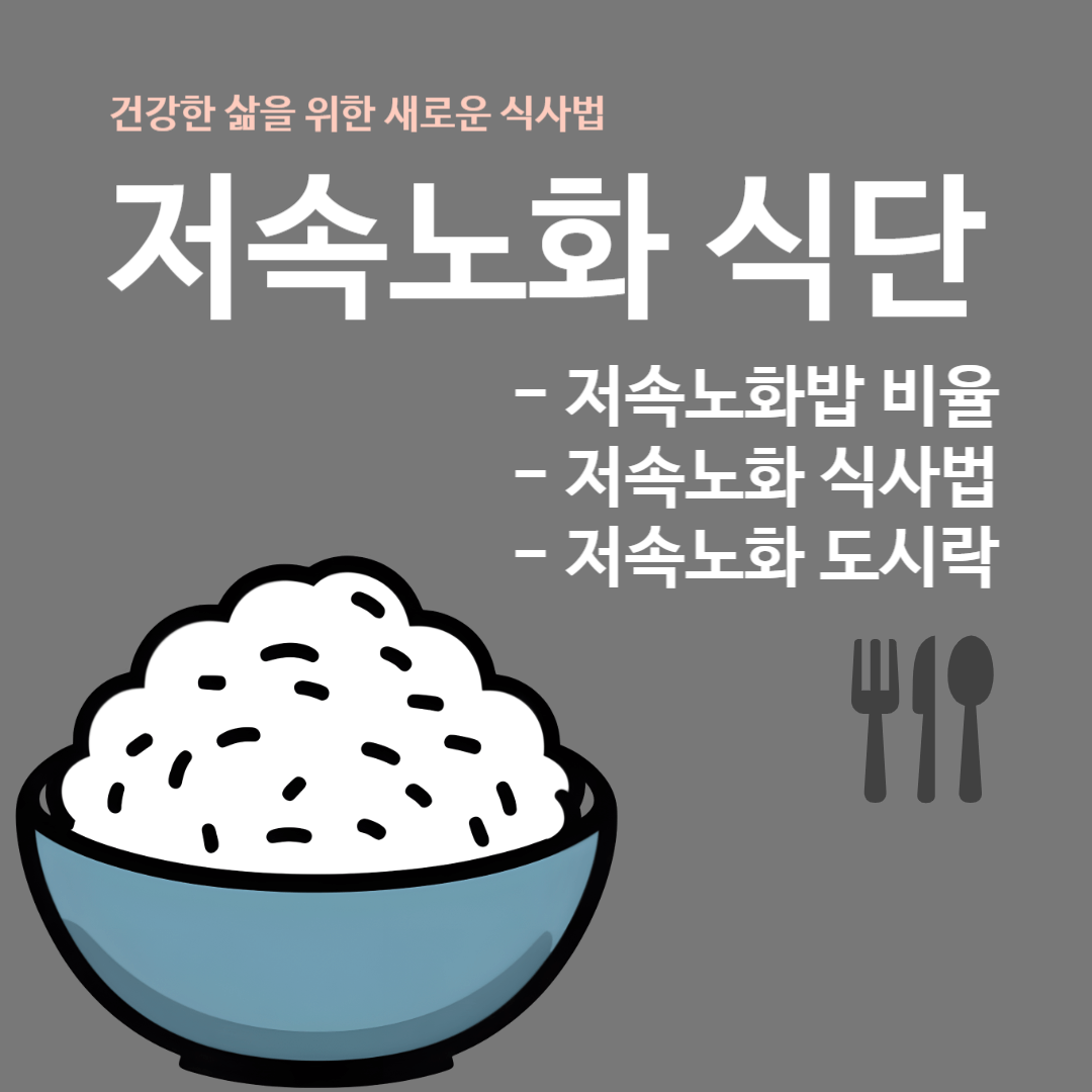 저속노화-식단-정보