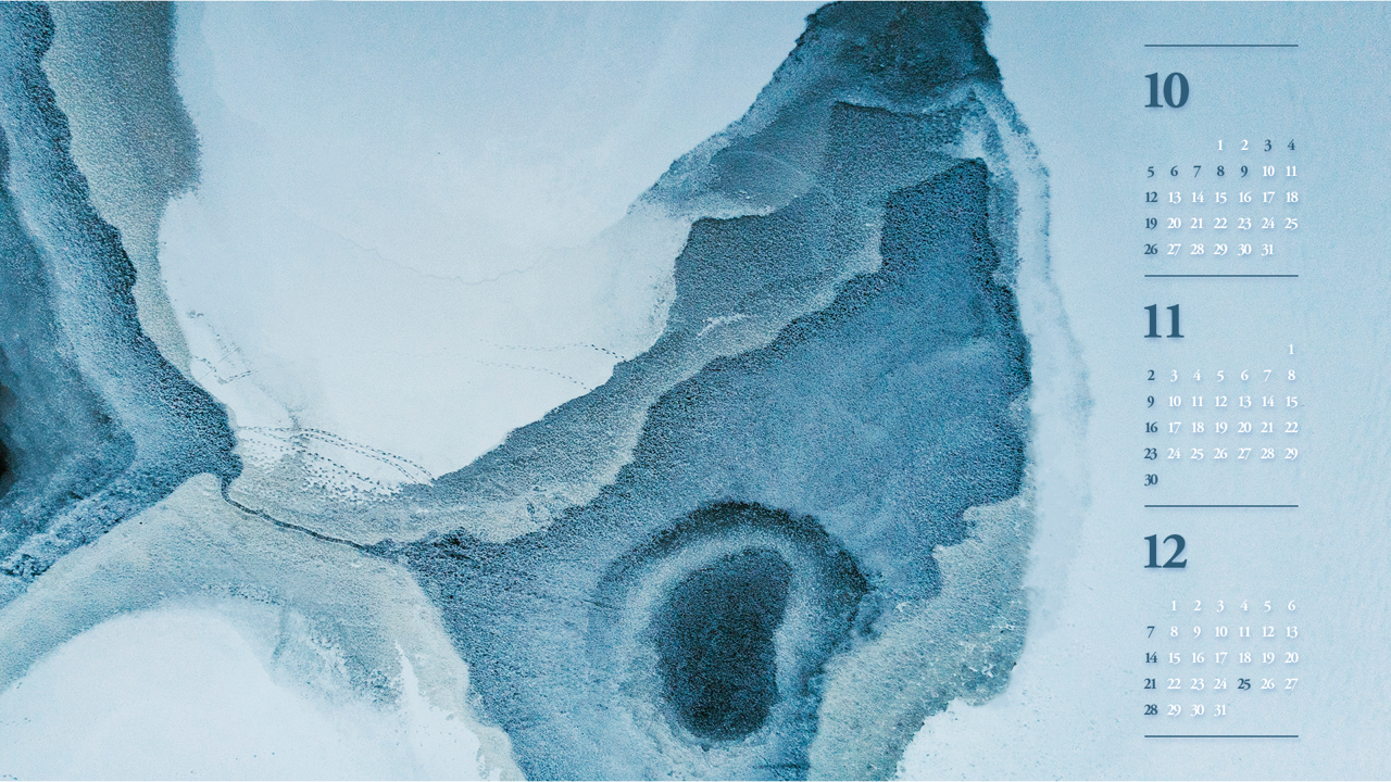 06 자연 추상 B - 2025년11월 노트북배경화면