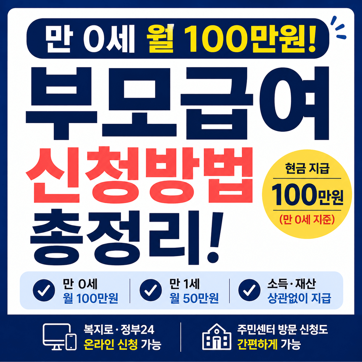 부모급여신청방법