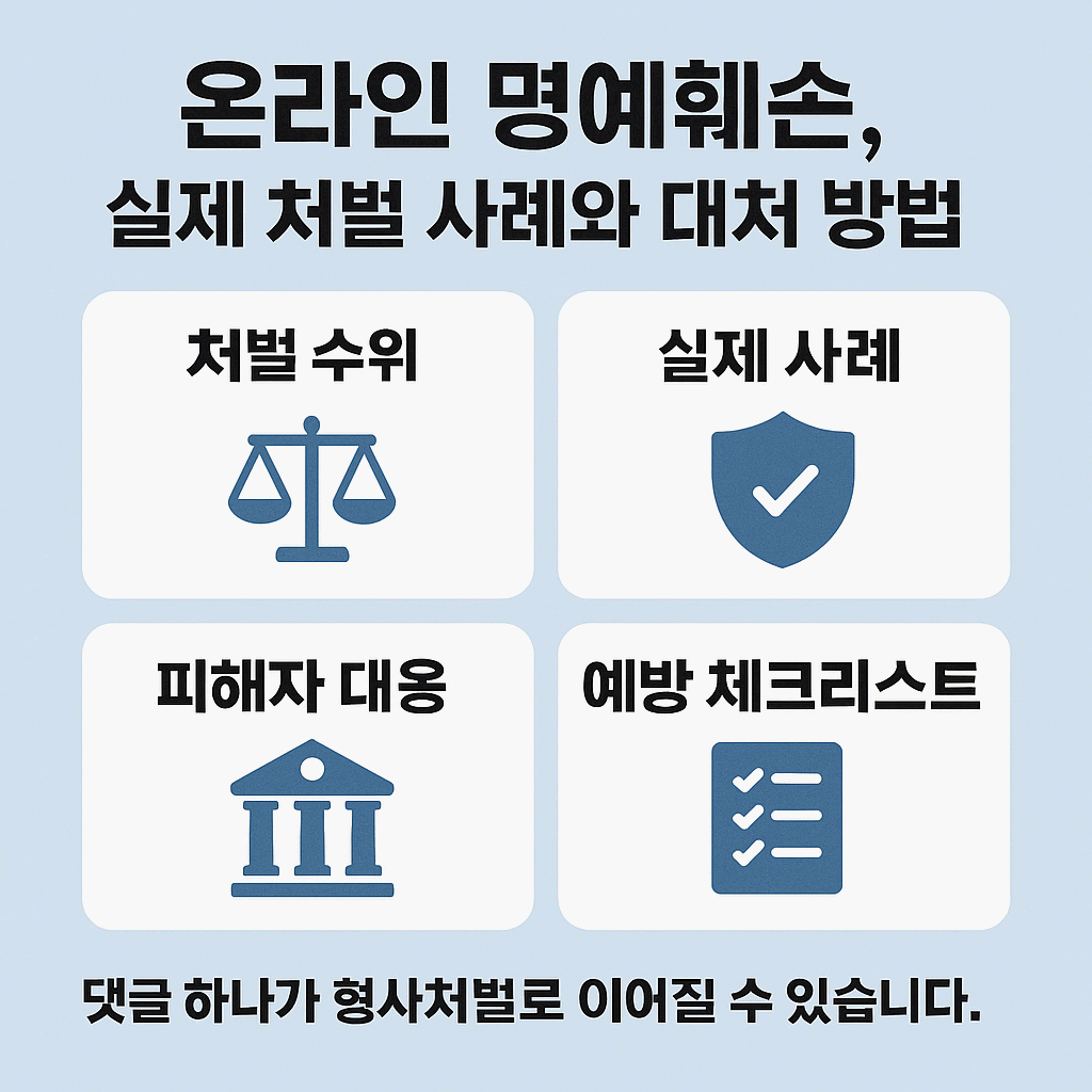 온라인 명예훼손, 실제 처벌 사례와 대처 방법