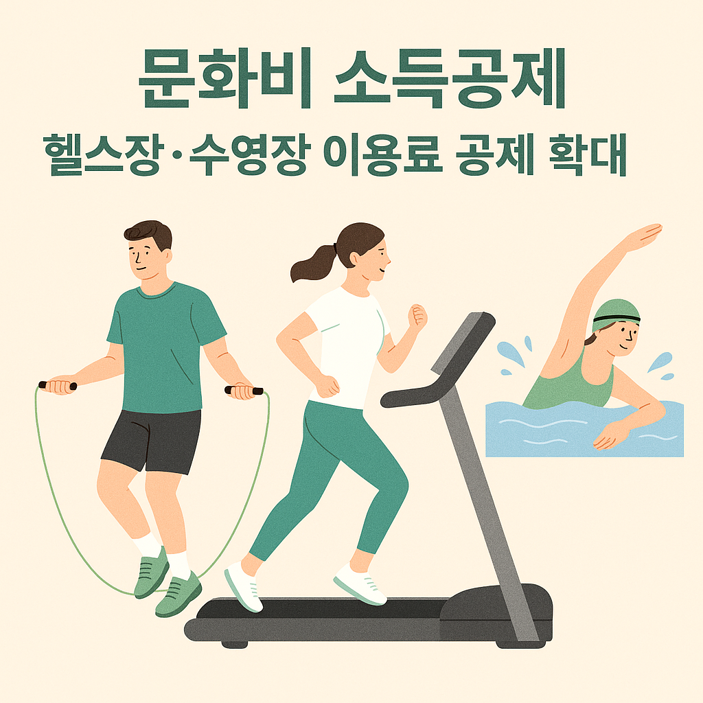 2025년 수영장 및 체력단련장 시설 이용료 소득공제 확대