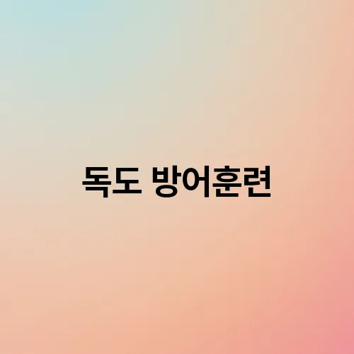 독도 방어훈련