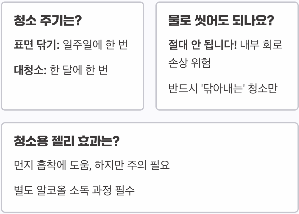 키보드/마우스 청소, 세균 덩어리에서 벗어나는 위생 관리법