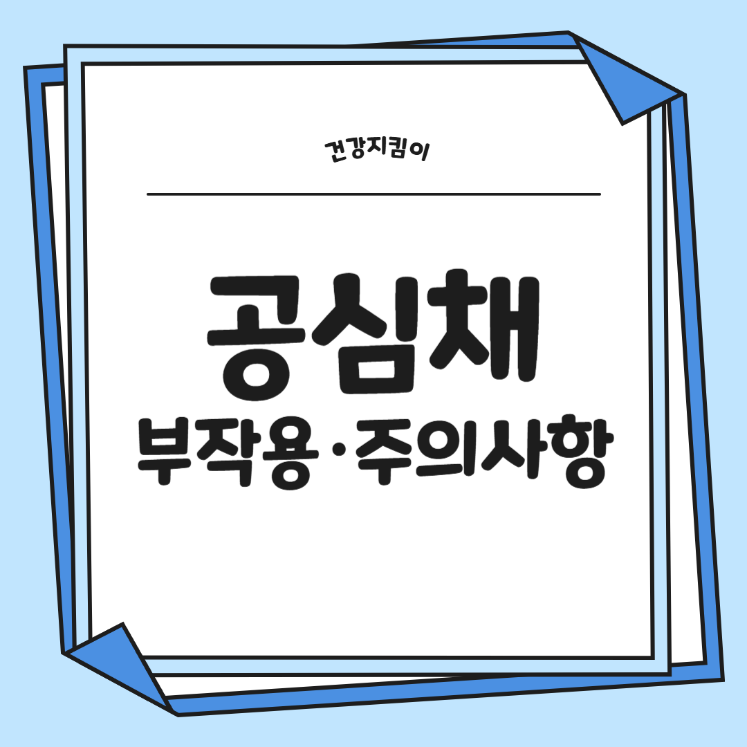 공심채 효능 부작용 고르는법 칼로리 다연채 모닝글로리